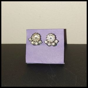 Vintage Small Rhinestone Earrings